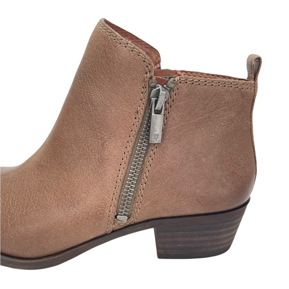 Lucky Brand Basel Brindle Leather Ankle Booties - Picture 7 of 11